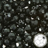  400 Black Matte Metallic Acrylic Large Hole Beads 10mm