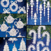 The Beadery Snow Crystal Danglers Beaded Christmas Ornament Kit - 123Stitch