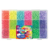  The Beadery Bonanza 5LB of Mixed Craft Beads, Sizes, Plastic,  Round, Multicolor